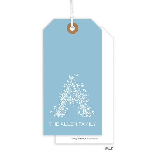 Misty Blue Large Hanging Gift Tags